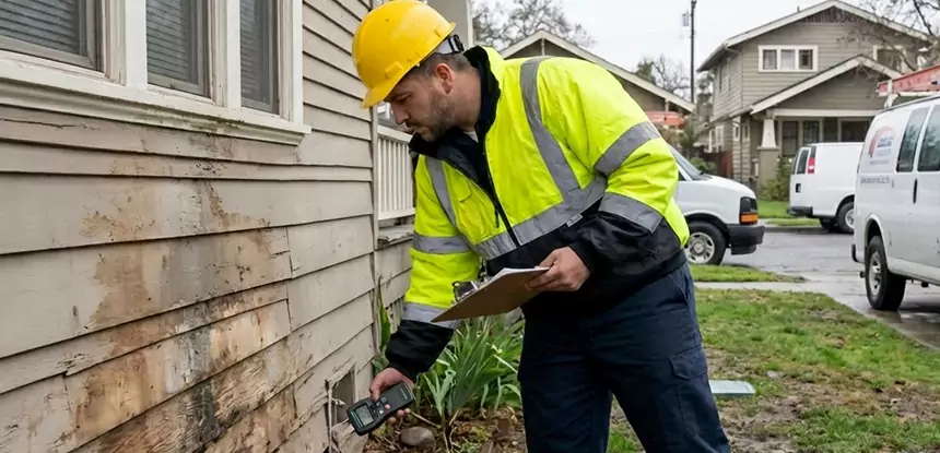 Water Damage Exterior Wall Dacula